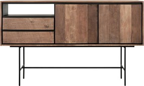 DTP Home Metropole Hoog Dressoir Teak Hout 160 Cm - 160x45x95cm.