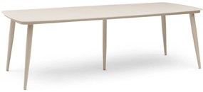 Dining Tuintafel rechthoekig 240 x 100 cm Aluminium Taupe Vienna