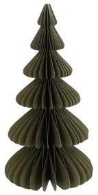 Kerstboom uitvouwbaar, papier, klein, mosgroen, 23 cm