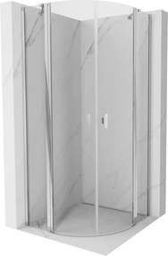 Mexen Mist halfronde draaideur douchecabine 90 x 90 cm, transparant, chroom - 8A32-090-090-01-00