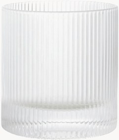 Mondgeblazen glazen tumblers Ripple, 2-delig