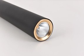 Saniclear Tube set van 2 mat zwarte hanglampen LED 30 + 40cm incl. lichtbron