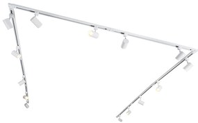 Modern railsysteem met 14 spots wit 1-fase  - Iconic Jeana
