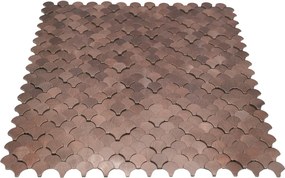 Zelfklevende Mozaïektegels Metaal | Visschub Donkerkoper | 28,8×29,8 cm | Keuken, Bad &amp; WC