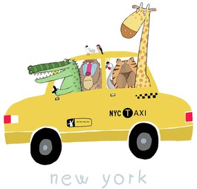 Ilustratie Jungle Animals in New York, Carla Daly