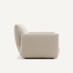 Fauteuil in structuurviscose en linnen, SPOGANO