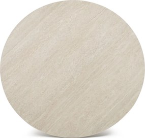 Dining Tuintafel rond 140 cm met lazy susan Zand/Beige Trino