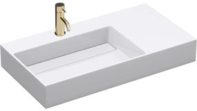 Conglomeraat wastafel Archi 75 CM White