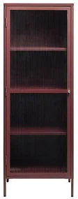 Smalle Wandkast Rood - 58x40x160cm.