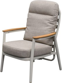 Savanna verstelbare dining tuinstoel aluminium latte