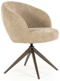 Eleonora Alissa Ronde Eetkamerstoel Taupe