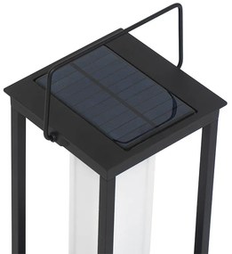 Moderne buitenlamp zwart incl. LED en dimmer solar - Denlu Modern IP44 Buitenverlichting