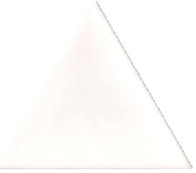 Terre d'Azur Cima wandtegel driehoek 11x13cm wit glans
