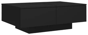 vidaXL Salontafel 90x60x31 cm spaanplaat zwart