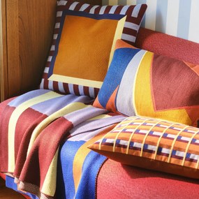 Plaid in geometrische jacquard, LOTTEN