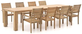 ROUGH-S/ROUGH-X 320cm dining tuinset 9-delig stapelbaar