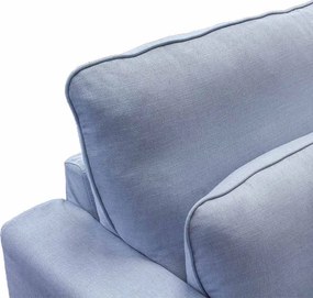 3,5 zitsbank Lösa - stof Siena Baby blauw 611