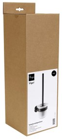 Plieger Vigo toiletborstel met glas mat zwart
