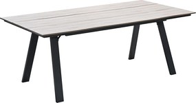 Garden Impressions Braga tuintafel 220 x 100 cm - donker grijs