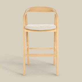 Barkruk Hout Wabi Sabi Stijl Naturel