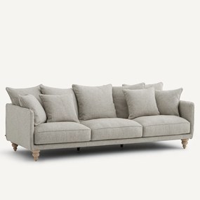 Bank van gestructureerd viscose en linnen, LAZARE