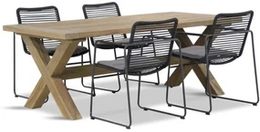 Tuinset 4 personen  Rope Grijs 4 Seasons Outdoor Elba/Oregon