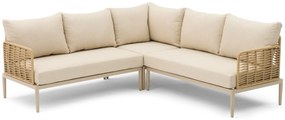 Hoek loungeset 5 personen Wicker/Aluminium/Aluminium/wicker Taupe Coco Ibiza