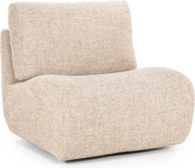 Draaibare Fauteuil Taupe Zonder Armleuning