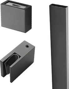 Saniclear Redro stabilisatiestang 100cm voor plafondbevestiging zwart mat