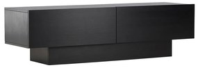TV Meubel Met Opbergruimte Zwart - 160x47x45cm.