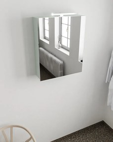 Mondiaz Cubb spiegelkast 50x70x16cm kleur greey met 1 deur