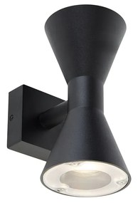 Moderne wandlamp zwart 2-lichts - Rolf Modern GU10 IP44 rond Binnenverlichting Lamp