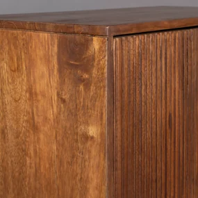 Mangohouten Kast Op Hoge Poten - 80x40x125.5cm.