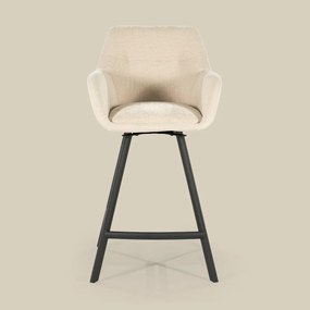 Draaibare Barkruk Stof Beige