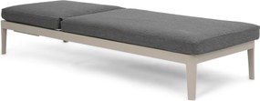 Lifestyle Garden Furniture Mateo Ligbed Met Kussen Loft/dark Grey Aluminium Taupe