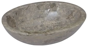 vidaXL Gootsteen 53x40x15 cm marmer grijs