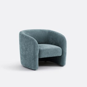 Fauteuil in fijne chenille, LANDINE