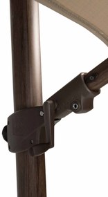 4 Seasons Outdoor Siesta PREMIUM 300 x 300 cm parasol Beach, Wegné frame Parasol   beige weerbestendig