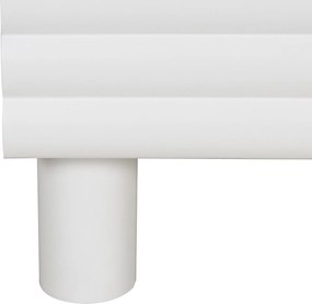Wit Tv-meubel Met Grote Ribbels 180 Cm - 180x40x55cm.