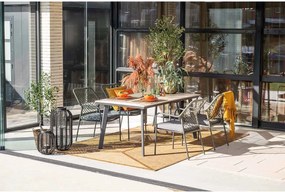 Garden Impressions Ross tuinset 5-delig mosgroen - Penedo tuintafel 160x90 cm