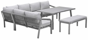 Garden Impressions Tarera lounge dining set 6-delig R - taupe