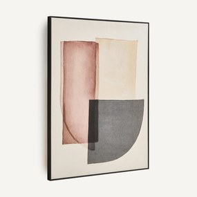 Schilderij met linnen applicaties, DYA