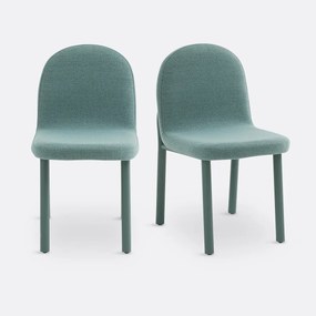 Set van 2 stoelen in getextureerde stof, Polly