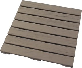 Terrastegel composiet 50 x 50 cm steengrijs gevlamd FSC (24 mm) massief