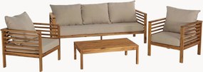 Tuin loungeset Vick van acaciahout, 4-delig