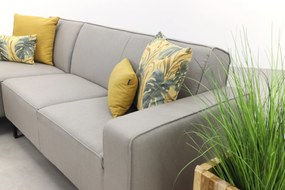Boavista/Toronto loungebank chaise longue - Nature Grey - 3-delig - rechts