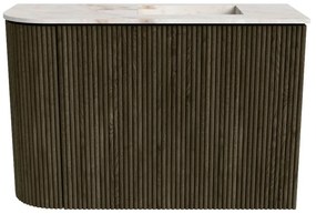 Mondiaz Joya DLux 60cm toiletmeubel ronding links shadow met wastafel faye rechts 1 kraangat frappe