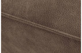 Goossens Hoekbank Hercules bruin, microvezel, 2-zits, modern design met ligelement links