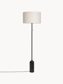 Dimbare vloerlamp Gravity met marmeren voet