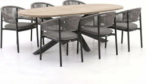 + 10% kassakorting | Diningset Bellagio | 6 personen teakhout | Tuinset stapelbaar | 7-delig | Kees Smit Tuinmeubelen